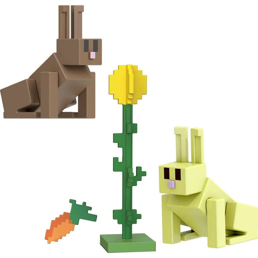 Minecraft Figurka Króliki Carrot and Sunflower 8 cm