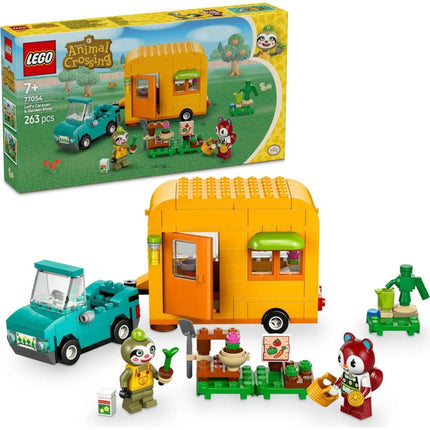LEGO® Animal Crossing™ 77054 Leif, przyczepa kempingowa i ogrodnictwo