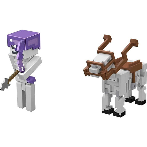 Minecraft figurka dwupak Skeleton and Trap Horse 8 cm