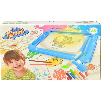 Flamastry do dmuchania z magiczną tablicą