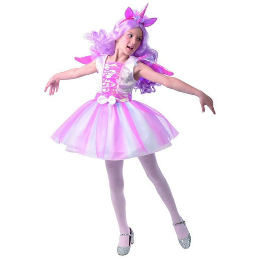 Dziecięcy kostium karnawałowy Jednorożec ze skrzydłami 120 - 130 cm