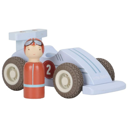 Drewniane wyścigowe autka z napędem bezwładnościowym