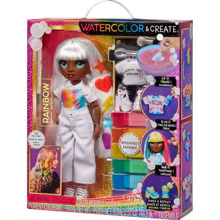 Rainbow High WaterColor lalka zielone oczy