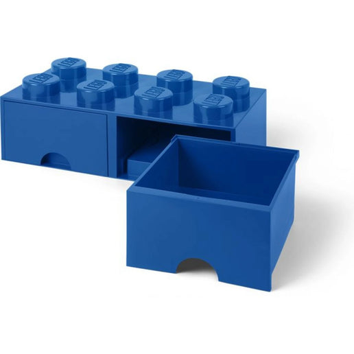 LEGO® Pudełko do przechowywania 8 z szufladami 25 x 50 x 18 cm Niebieskie