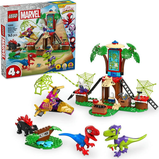 LEGO® Marvel 11200 Spidey i Super-Kumple Spidey, Gobby i raptozia bitwa w bazie na drzewie