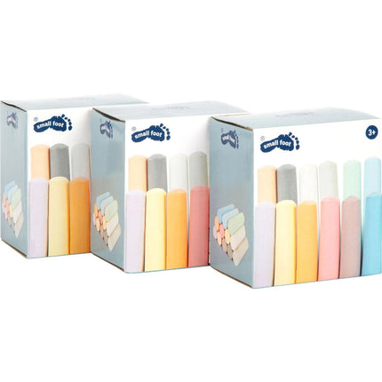 Small Foot Zestaw dużej kolorowej kredy 3 opakowania