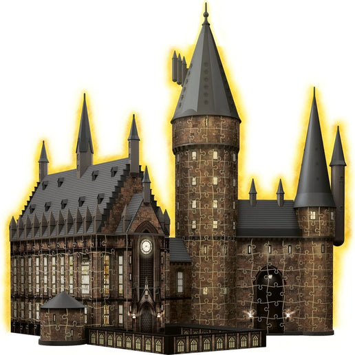 Ravensburger Puzzle 3D: Zamek Hogwart Wielka Sala Edycja Nocna 540 elementów - Harry Potter
