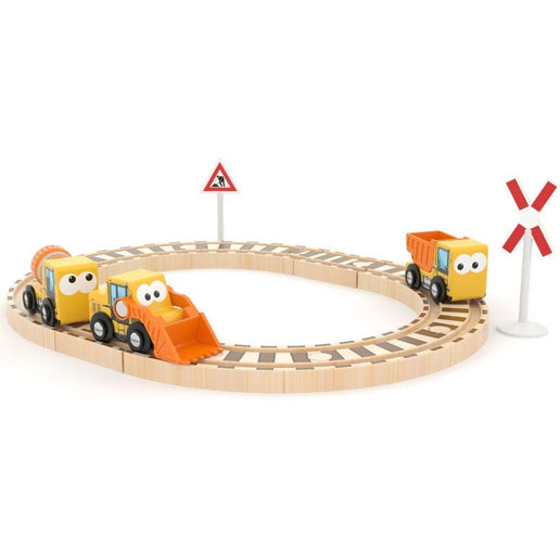 J'ADORE Zestaw do zabawy z torami Maszyny budowlane 15 szt.