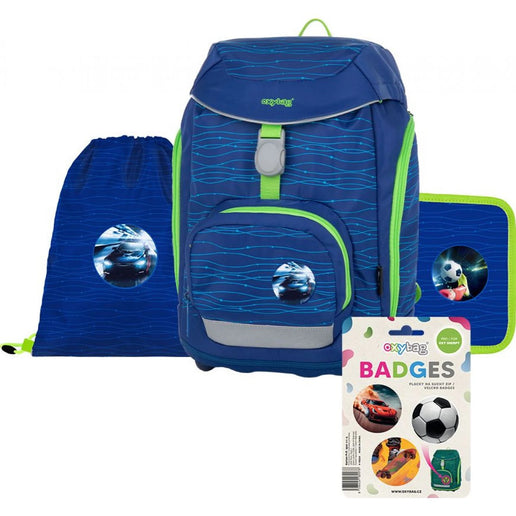 Oxybag Zestaw szkolny 4-częściowy Oxy Sherpy Blue