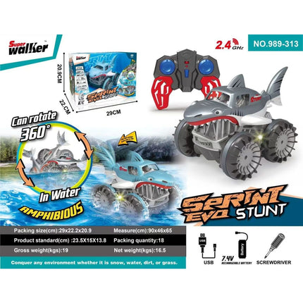 RC amfibia rekin niebieski