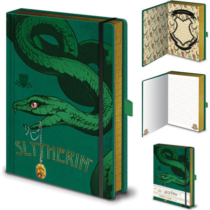 Blok A5 premium motyw Zmijozel - Harry Potter