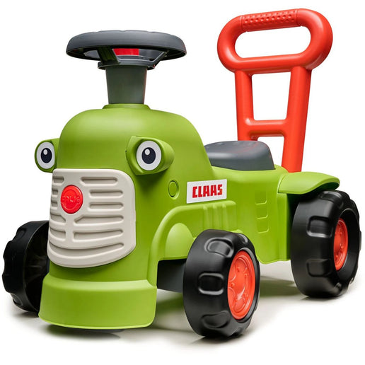 FALK Jeździk Traktor Claas jasnozielony z kierownicą