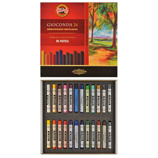 KOH-I-NOOR Zestaw olejowych kredek artystycznych Gioconda 24 szt.