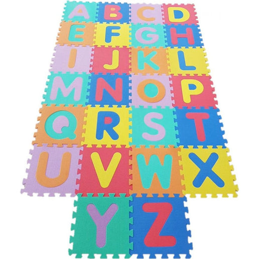 Piankowe puzzle alfabet 26 szt.