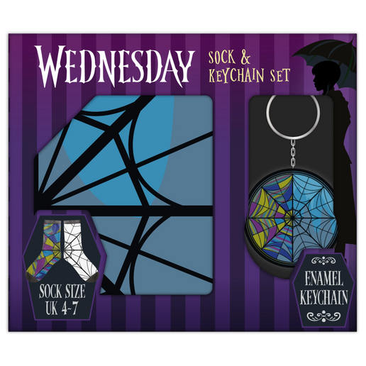 Wednesday zestaw prezentowy brelok i skarpetki