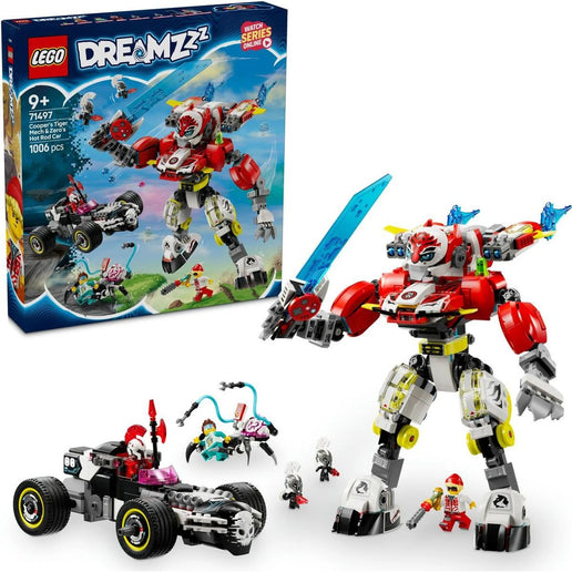 LEGO® DREAMZzz™ 71497 Tygrysi robot Coopera i hot rod Zero