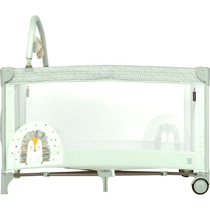 Asalvo Łóżeczko turystyczne Complet duo hedgehog, drugie dno, pałąk do zabawek