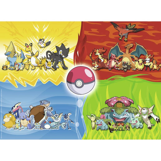 Ravensburger Puzzle: Rodzaje Pokémonów 150 elementów