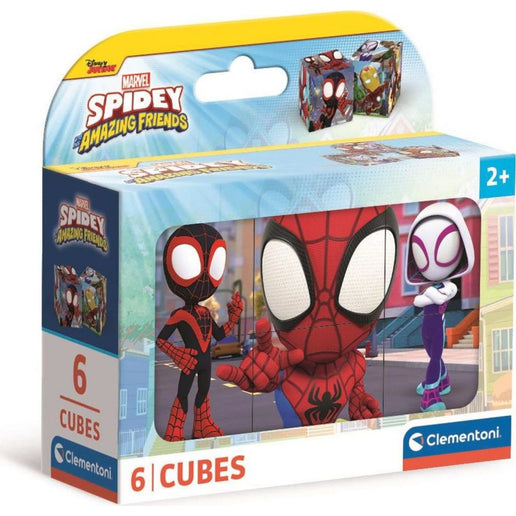 Puzzle Spidey i Super-Kumple Kostki obrazkowe 6 szt.
