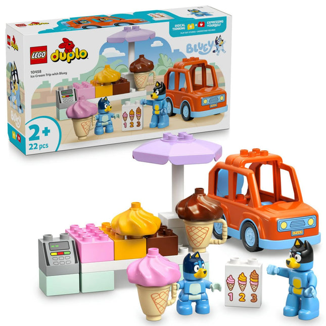 LEGO® DUPLO® Bluey 10458 Bluey i wycieczka na lody