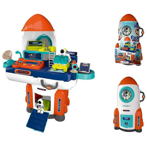 Rakieta kosmiczna, stolik z akcesoriami, na baterie