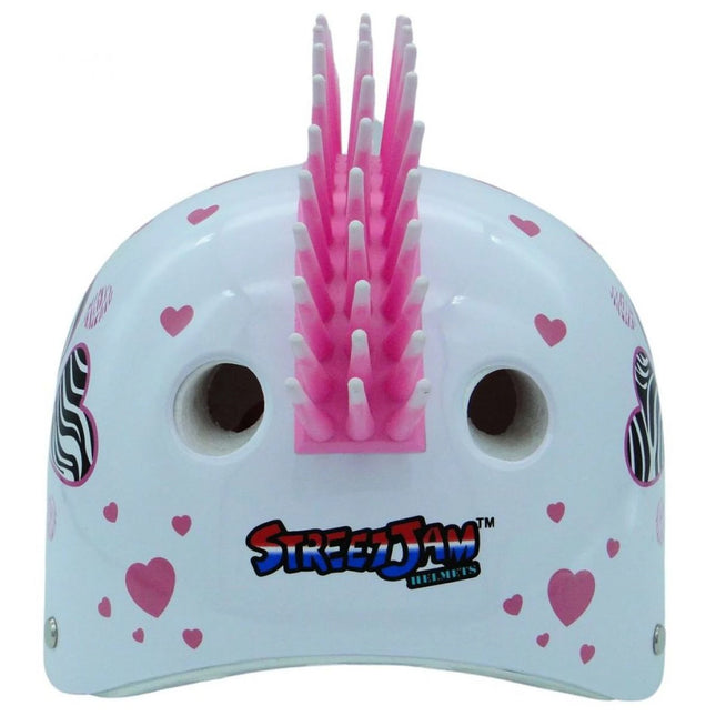 Kask Zebra w serduszka rozmiar M