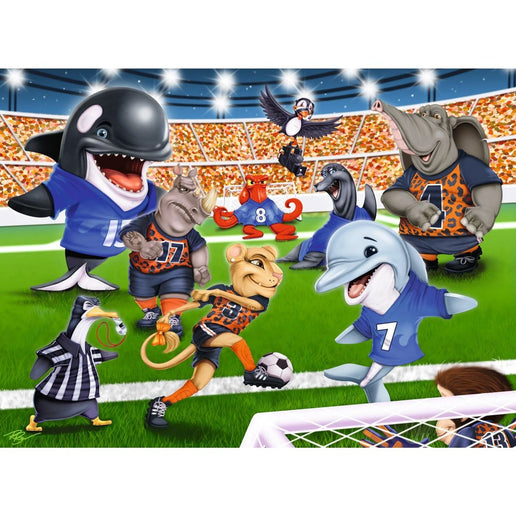 Ravensburger Puzzle: Piłkarskie harce 150 elementów