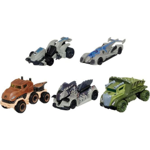 Hot Wheels 5 szt. Jurassic World auto