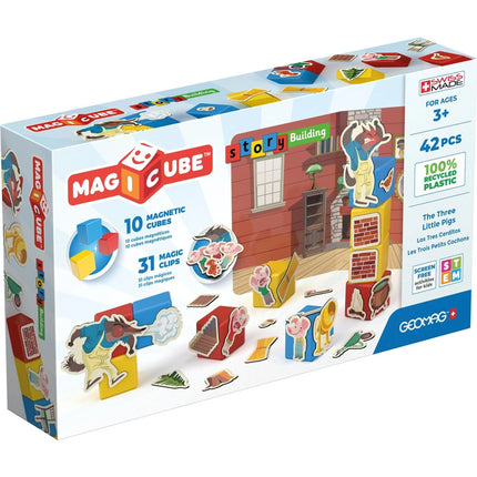Geomag Magicube Trzy małe świnki 42 elementy