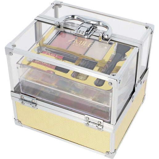 Kosmetyczna walizka akrylowa złota Glam