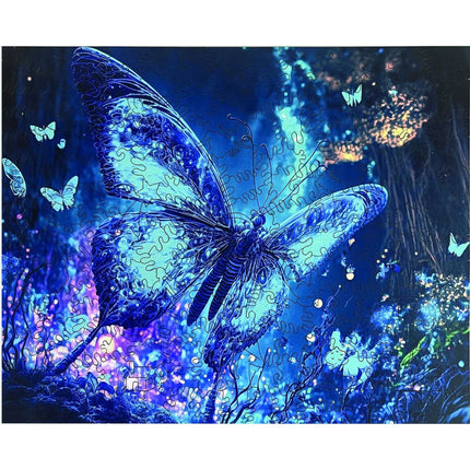 Drewniane puzzle Motyl A4