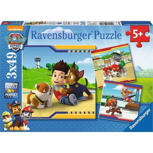 Ravensburger Puzzle: Psi Patrol Włochaci bohaterowie 3 x 49 elementów